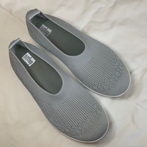 Fitflop slip on blue/grey shoes size 7